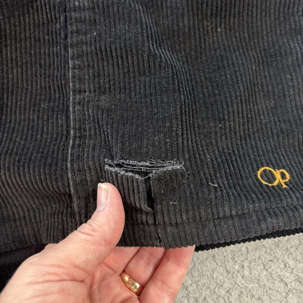 Vintage Ocean Pacific Longriders Corduroy Shorts Mens 38 Black  Made in USA FLAW